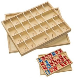 Bộ giáo cụ Montessori chữ ghép đơn giản